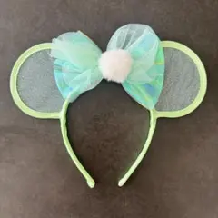 【美品】ティンカーベル　カチューシャ ミントグリーン