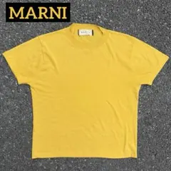 【希少】MARNI マルニ 半袖ニット カシミヤ混 イエロー 黄色のサムネイル