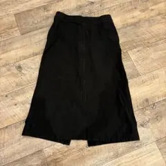 ユニクロ デニムジャージースカート L ブラック 241-422709