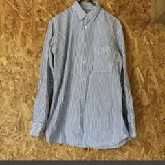 UNIQLO +J ストライプ 長袖シャツ ポケット付き メンズシャツ