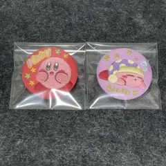 星のカービィ　刺繍缶バッジ2点