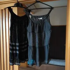 ROCK CANDY ドット柄 ノースリーブ チュニック M