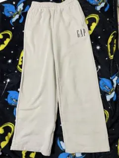 GAP ベージュ スウェットワイドパンツ