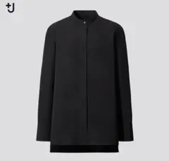 【タグ付き新品】+Jスーピマコットンスタンドカラーシャツ XL ブラック
