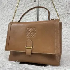 LOEWE アナグラム チェーンレザー　2WAY ショルダーバッグのサムネイル