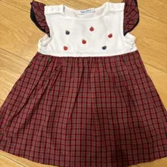 familiar 刺繍 ワンピース　80