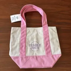 Trader Joe’s トレレジョ　ミニパステルキャンバストートバッグ