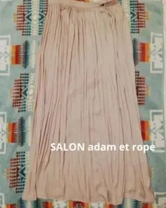 SALON adam et rope プリーツロングスカート ピンクのサムネイル