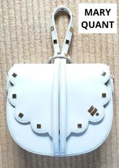 ★　MARYQUANTマリークワントのスカラップハンドバッグショルダー