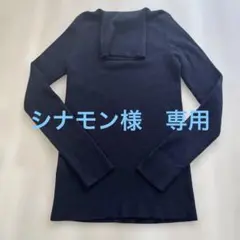 ☆専用商品☆UNIQLO メリノリブタートルネックセーター　 L ネイビー　濃紺