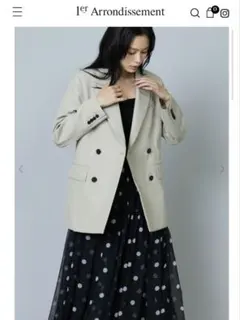 ★ほぼ未使用★プルミエアロンディスモン 24SS ダブルジャケット