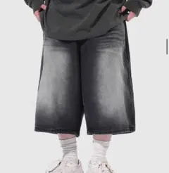 ＤＯＺ　デニムハーフパンツ　韓国ブランド