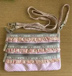 レスポ　ポーチ　ショルダーバッグ　サコッシュ　レース