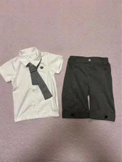 子供用フォーマルシャツとショートパンツセット 95cm
