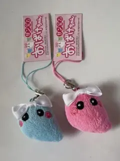 サン宝石 おばけちゃん マスコット ストラップ 2個セット 当時物