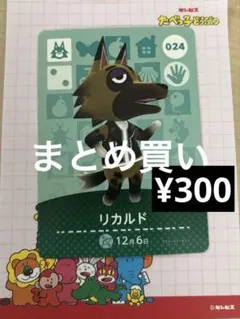 どうぶつの森 amiiboカード リカルド 024 第1弾