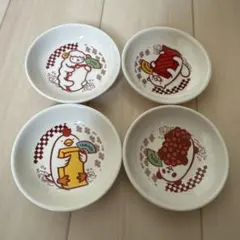 スシロー 醤油皿 4枚セット キャラクター