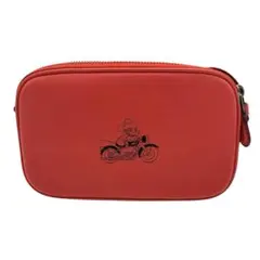 COACH × Disney ミッキーマウス コラボ ショルダーバッグ レッド