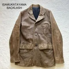 ISAMU KATAYAMA BACKLASHレザーテーラードジャケットサイズ2のサムネイル