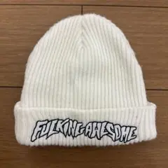 FUKING AAWESOME ホワイトビーニー