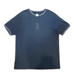 TOMMY HILFIGER リンガーtシャツ フェード　紺　オーバーサイズ