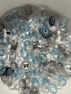 【最終処分　3点で999円】　ビーズ　パーツ　ブレスレット　ストラップ 2-5