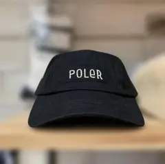 POLER ポーラー 5パネル キャップ ブラック KIDS キッズ