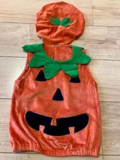 ハロウインコスプレ　かぼちゃ　子供用　80サイズ　送料込み