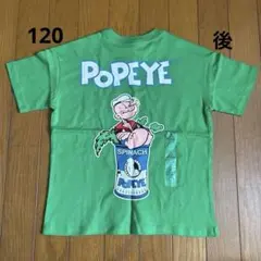 未使用 120㎝ GAP × POPEYE コラボ Tシャツ グリーンのサムネイル