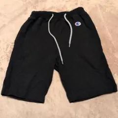 チャンピオン ブラックハーフパンツ ドローストリング付き