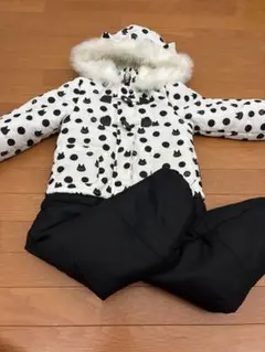 女の子スキーウェア ジャンプスーツ 猫 110cm