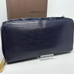 LOUIS VUITTON エピ ジッピーウォレット アンディゴブルー 長財布