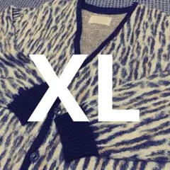 ワコマリア wacko mariaレオパード モヘア カーディガン XL 日本製