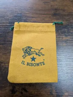 IL BISONTE イエロー ポーチ