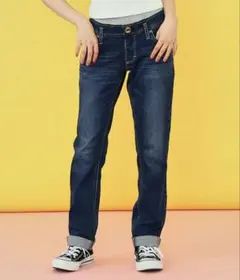 Lee キッズ ベーシック リブ ストレッチ テーパードデニムパンツ 160