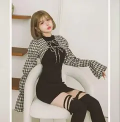 シャーリングボレロミニワンピース　darich