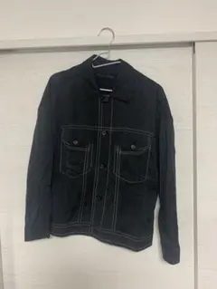 單農 DAN NONG ジャケット テンセル ブルゾン ブラック 製品染め