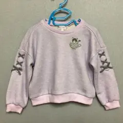 motherways Cathy＊薄紫色トレーナー 104/3-4才 リボン付