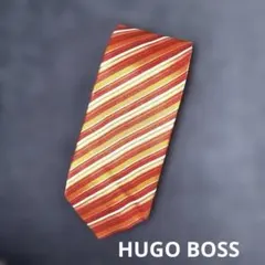 HUGO BOSS ストライプ シルクネクタイ美品のサムネイル