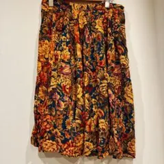 BRIGGS フラワープリント フレアスカート サイズ12 ヴィンテージ