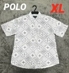 BEVERLY HILLS POLO CLUB アロハシャツ　チェック　半袖のサムネイル