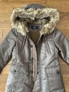 COMME CA ISM キッズ コート ファー付カジュアルコート　120A