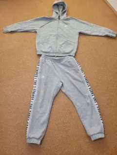 あ*ん様 adidas アディダス セットアップ スウェット 上下 裏起毛 グレ