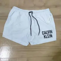 Calvin Klein メンズ水着　XXL　ホワイト　新品・未使用