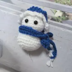 雪だるま SnowMan　 あみぐるみ　バッグチャーム　推しカラー ハンドメイド