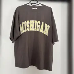 MISHIGAN ブラウンTシャツ