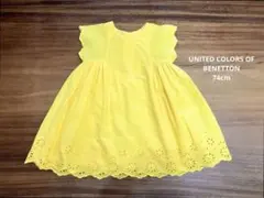 UNITED COLORS OF BENETTONベビーワンピース74のサムネイル