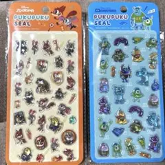 ディズニー　ぷくぷくシール　ズートピア モンスターズインク　2枚セット