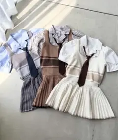 NICE CLAUP ニットベストセットアップ