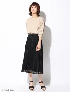 【新品】ハニーズ　レースプリーツスカート
